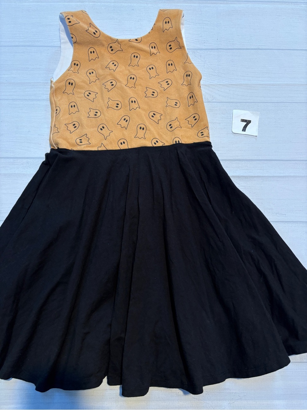 Malia and Kai Tank twirl Dress with Ghost Print